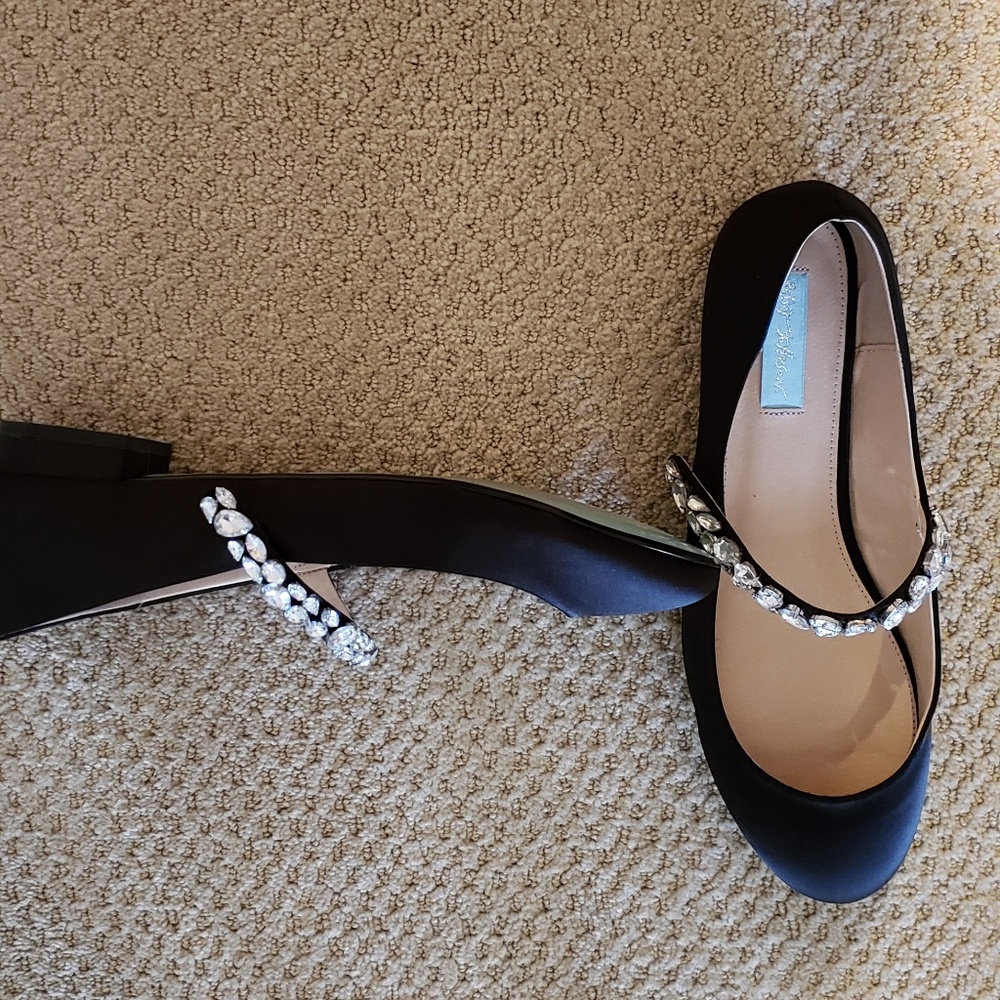 Betsey Johnson Dress Flat w/Rhinestones worn once